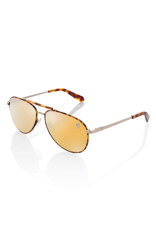 Springfield Gafas de sol unisex redondas amarillo