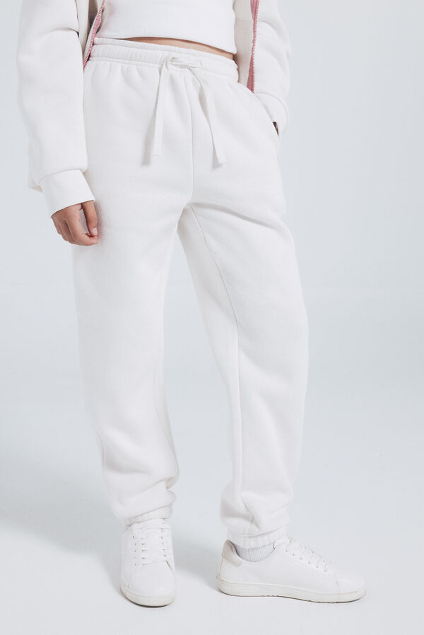 Springfield Kids Pantal&oacute;n jogger ni&ntilde;a blanco