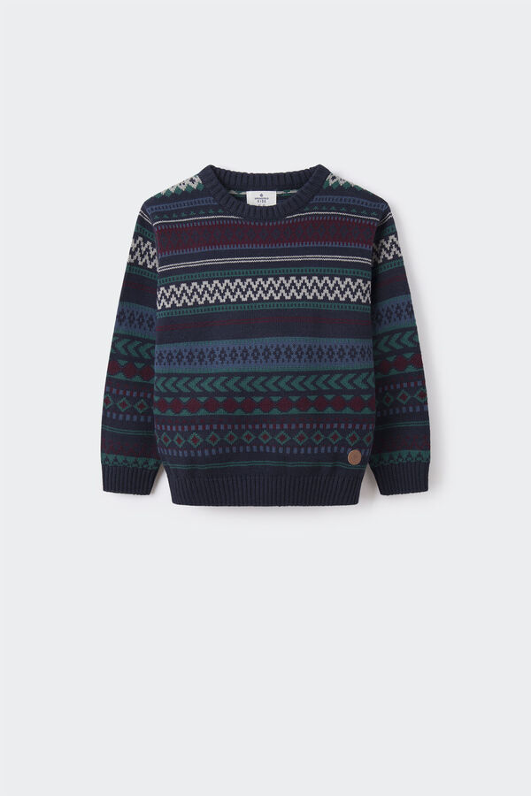 Springfield Kids Jersey jacquard ni&ntilde;o azul