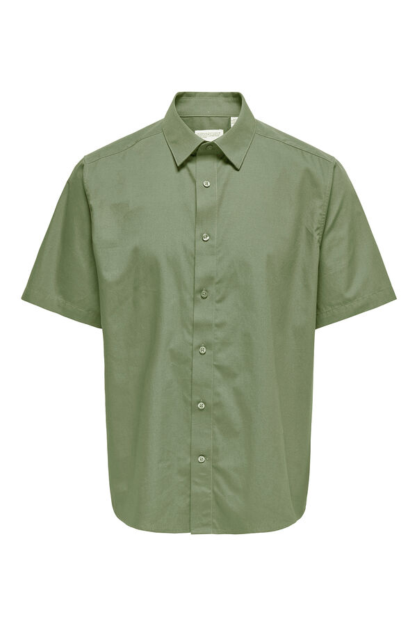 Only & Sons Camisa manga curta verde