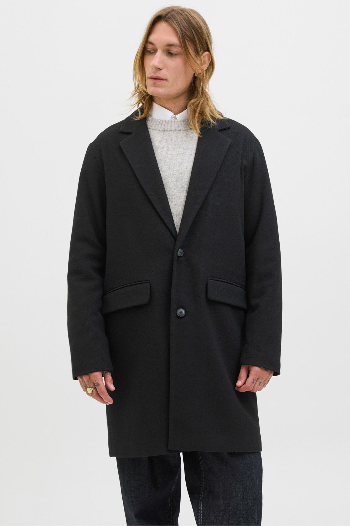 Jack & Jones Sobretudo de gola italiana