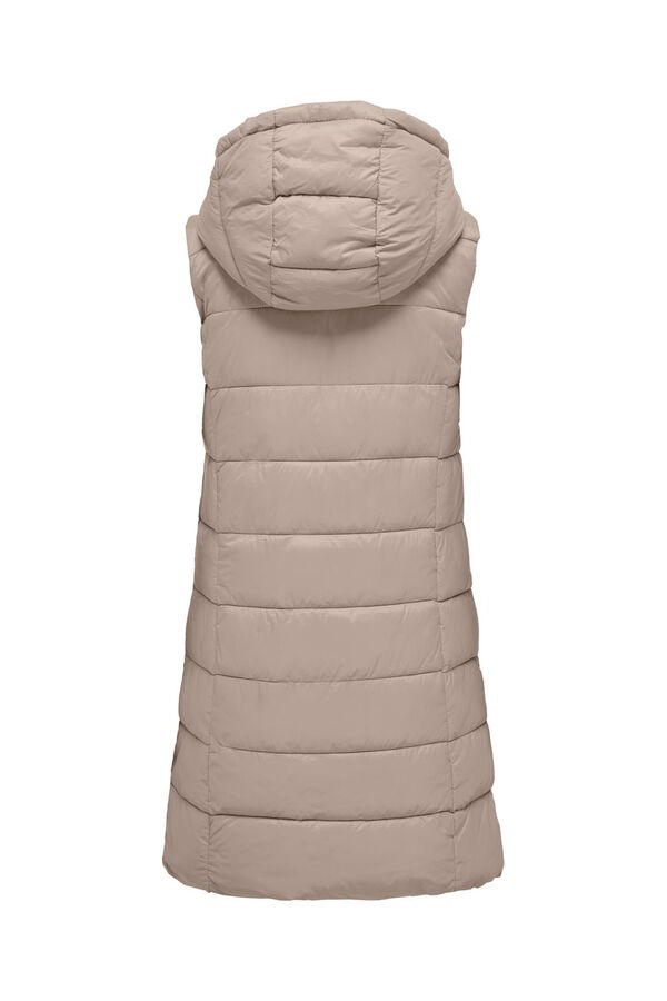JDY Chaleco acolchado beige