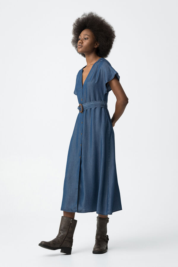 Tiffosi Vestido Denim azul