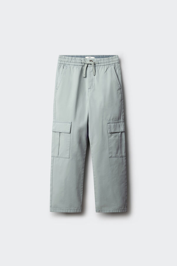Springfield Kids Cal&ccedil;as chino cargo para menino azul