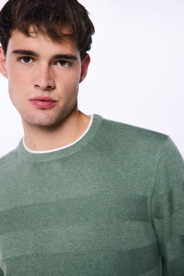 Springfield Camisola gola dupla verde