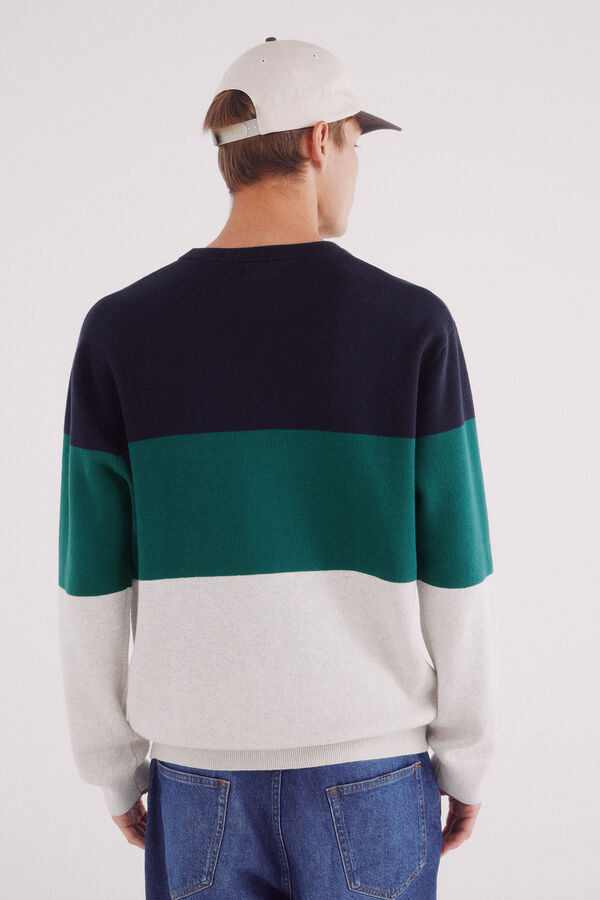 Springfield Jersey bloque color texto gris