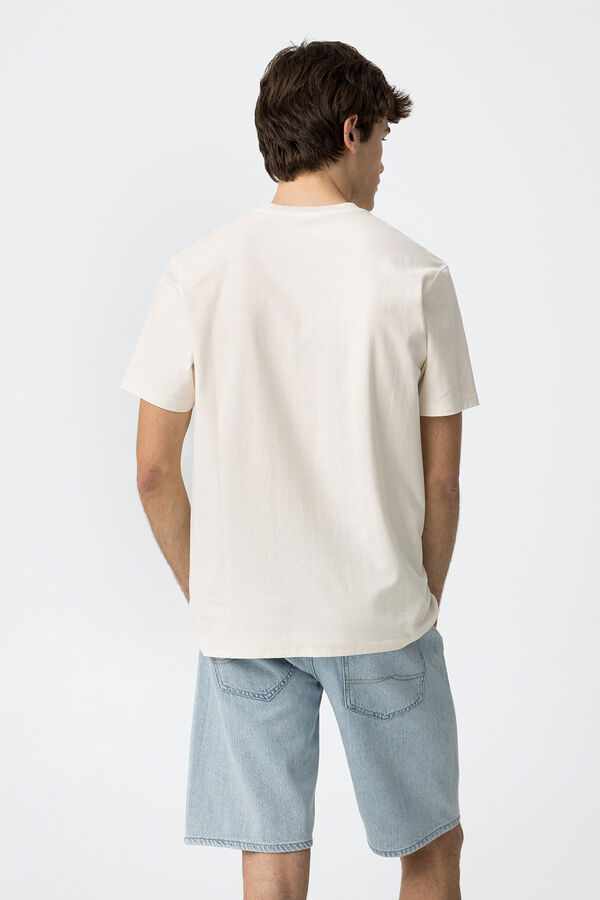 Tiffosi T-shirt estampada bege