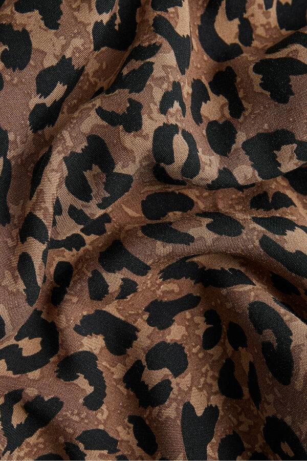 Jack & Jones Vestido curto estampado castanho