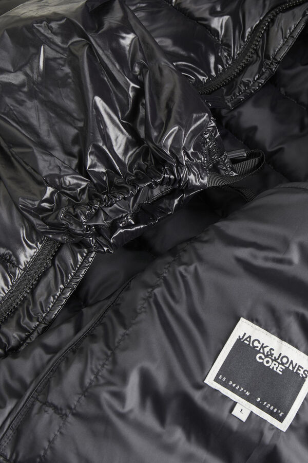 Jack & Jones Colete acolchoado poli&eacute;ster reciclado preto