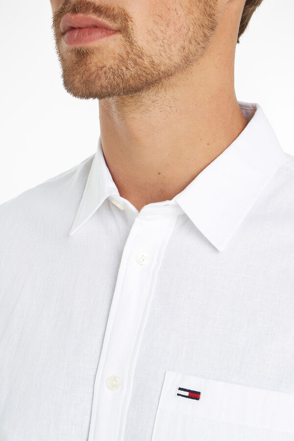 Tommy Jeans Camisa con lino Tommy Jeans blanco