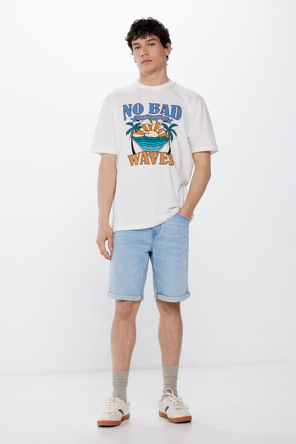 Springfield Camisola n&atilde;o bad waves bege