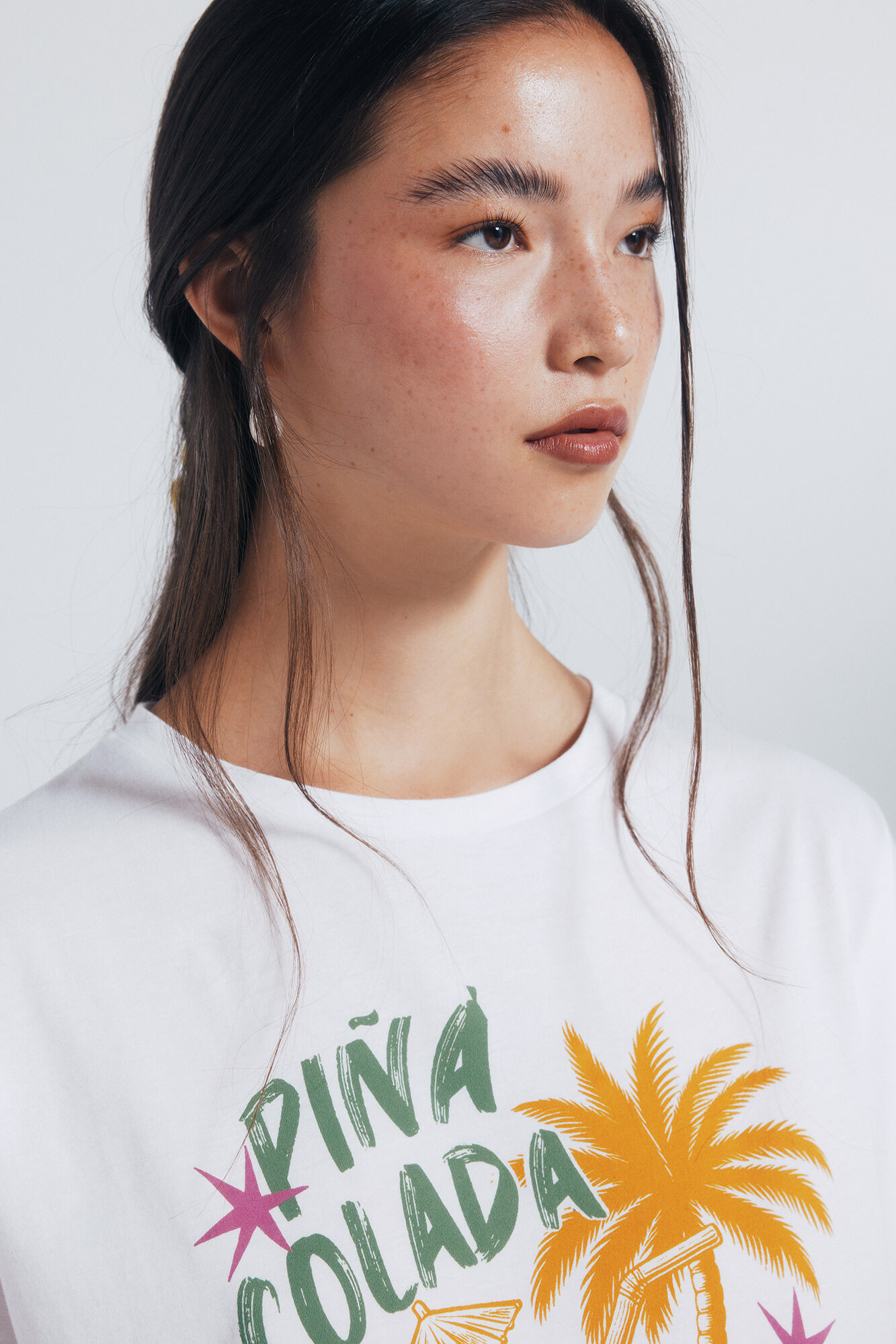 Springfield Camiseta gr&aacute;fica tropical