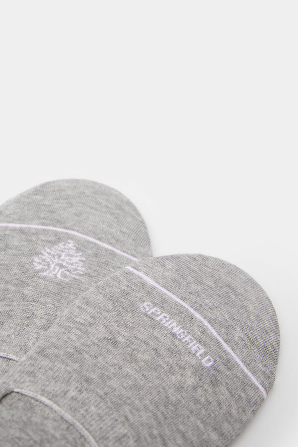 Springfield Calcet&iacute;n invisible contraste gris