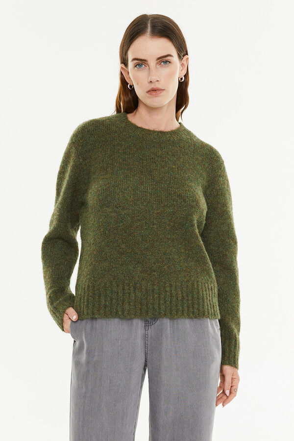 System Action Jersey cuello redondo verde