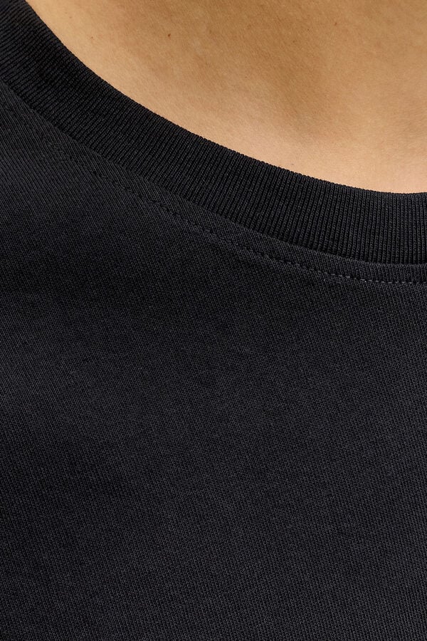 Jack & Jones T-shirt b&aacute;sica manga curta preto