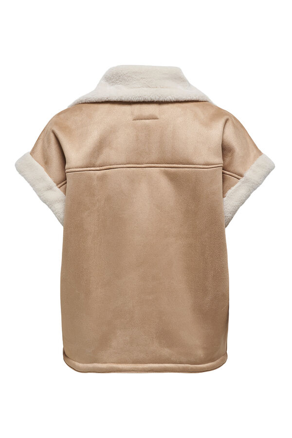 Only Colete de borrego cru