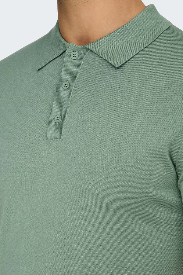 Only & Sons Polo de punto verde
