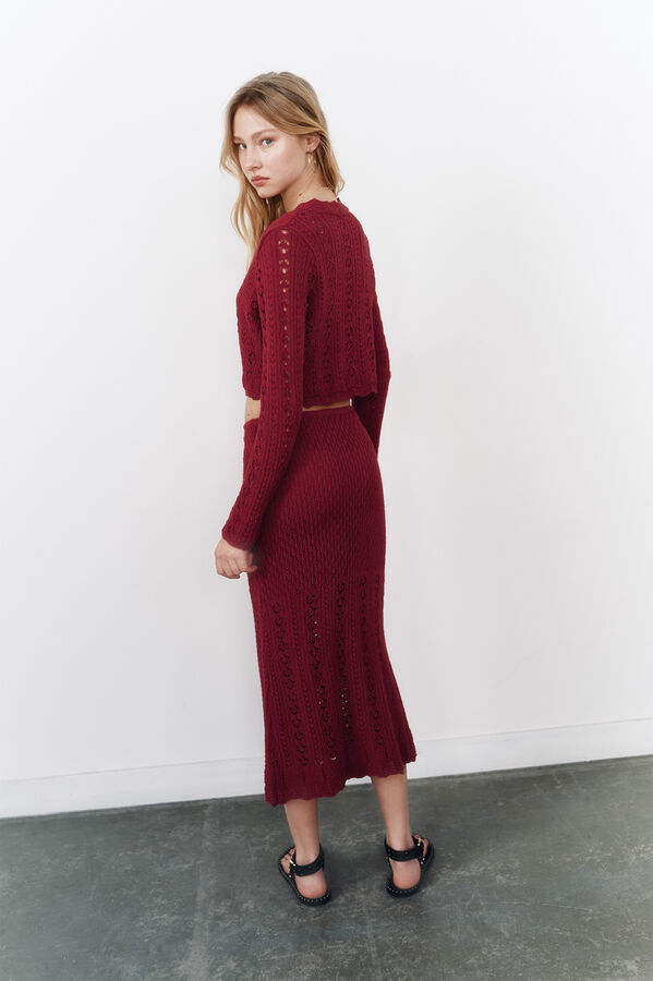 High Spirits Saia vermelha  estampado