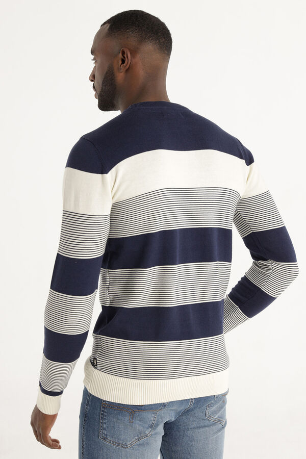 Lois Jersey Cuello Caja azul