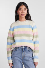 Pieces Jersey de punto suave gris