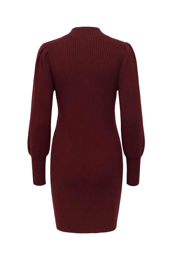 Only Vestido curto canelado rosa