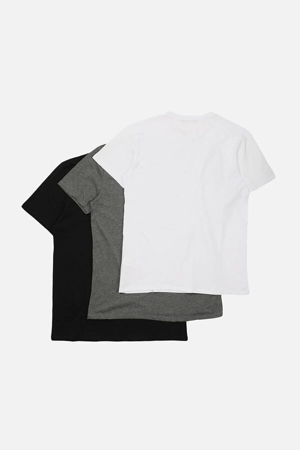 Trendyol Pack de 3 camisetas de algod&oacute;n blanco