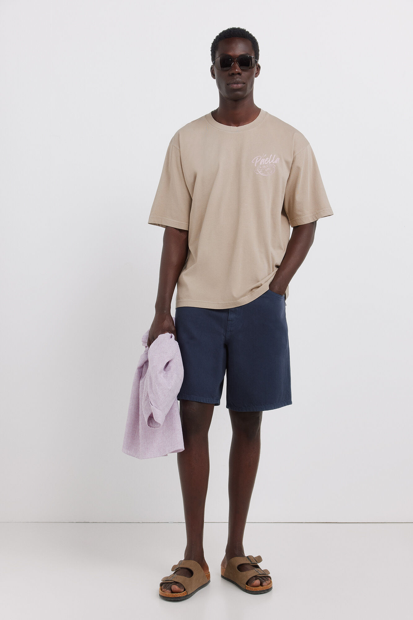 Springfield Bermudas 5 bolsos lavagem straight fit