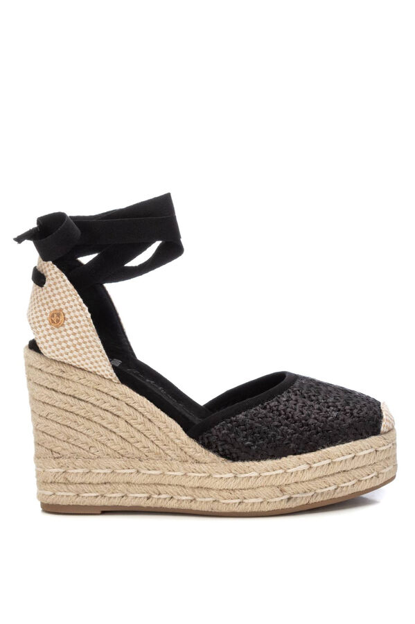 XTI alpargata de mujer tipo valenciana negro