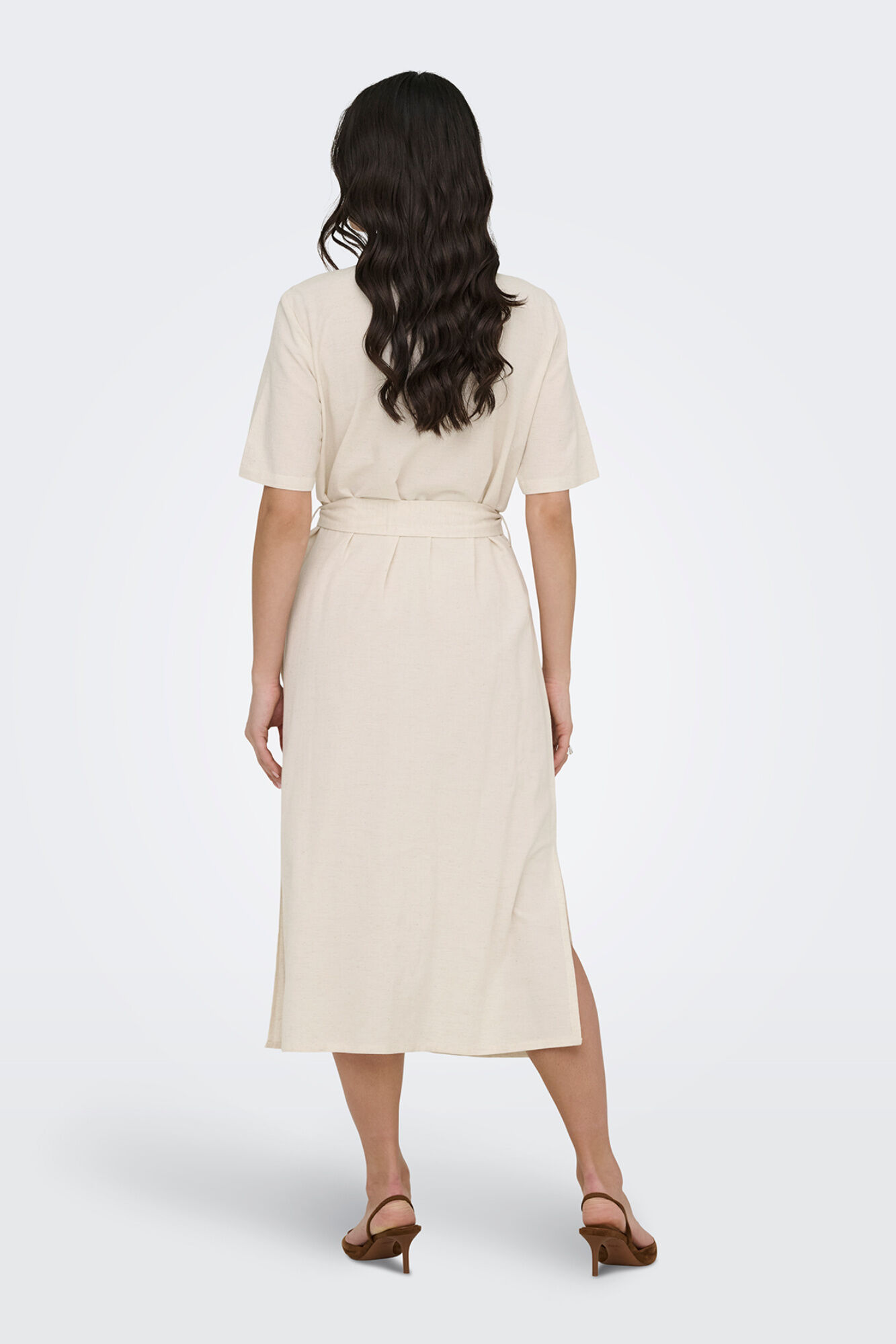 JDY Vestido midi camiseiro