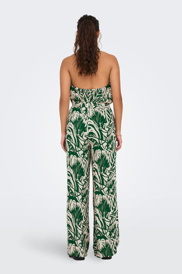 JDY Cal&ccedil;as estampadas fluidas verde