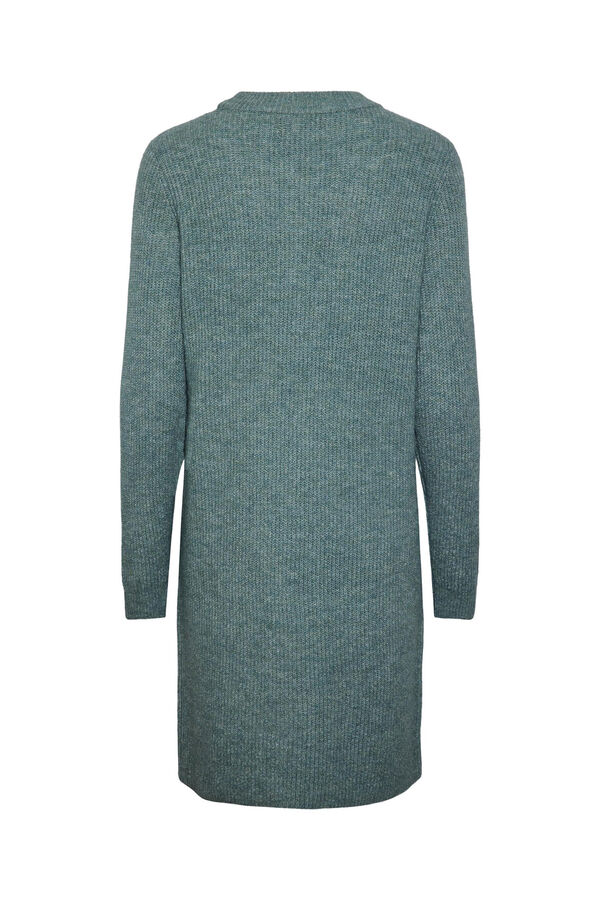 Pieces Vestido corto de punto gris