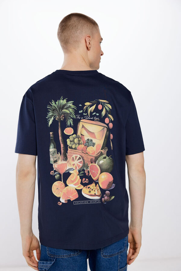 Springfield Camiseta picnic azul