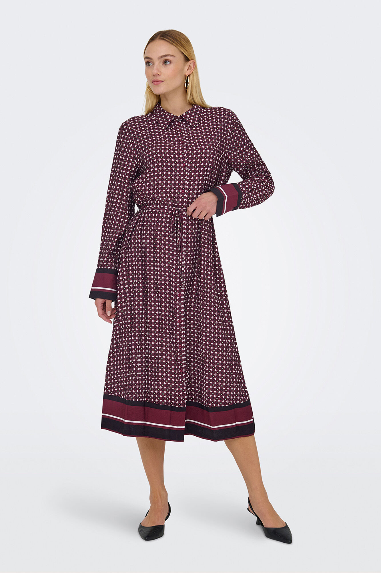 JDY Vestido midi camisero