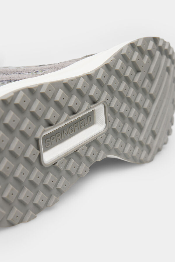 Springfield Zapatilla deportiva piel running gris