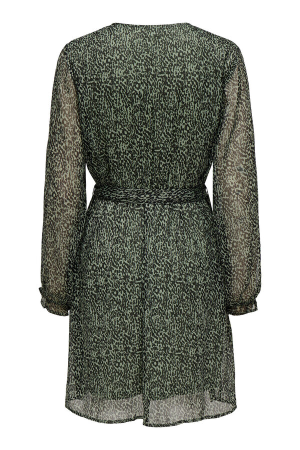 JDY Vestido de manga larga gris