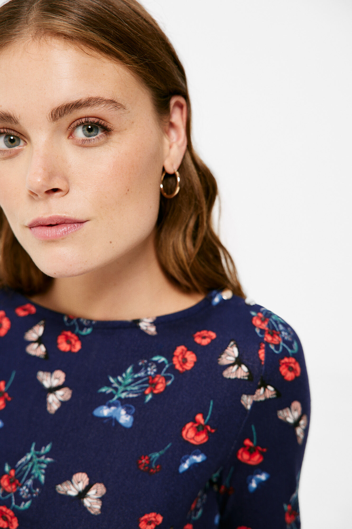 Springfield Camiseta Bimateria Cuello Barco