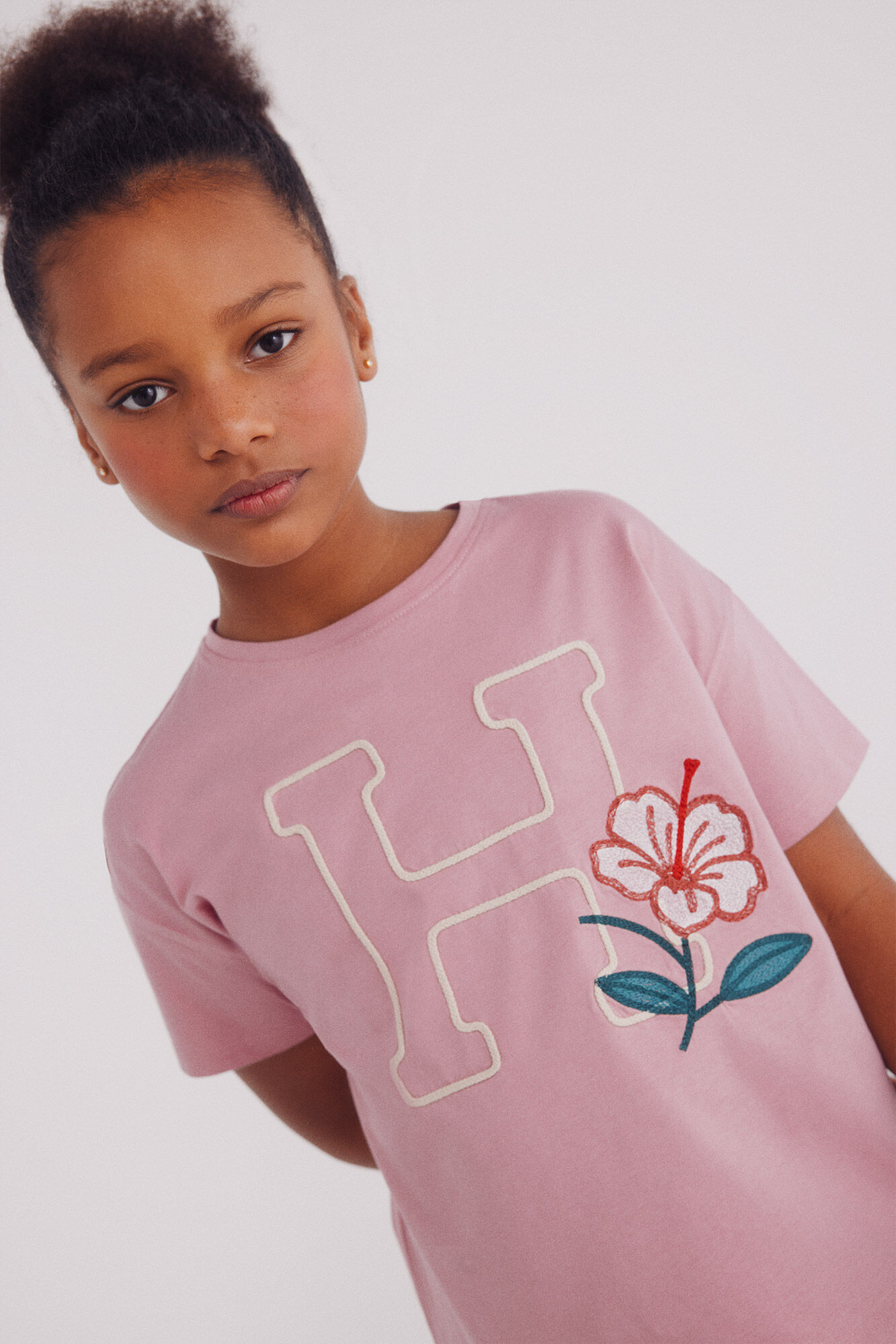 Springfield Kids T-shirt de menina com detalhe de renda