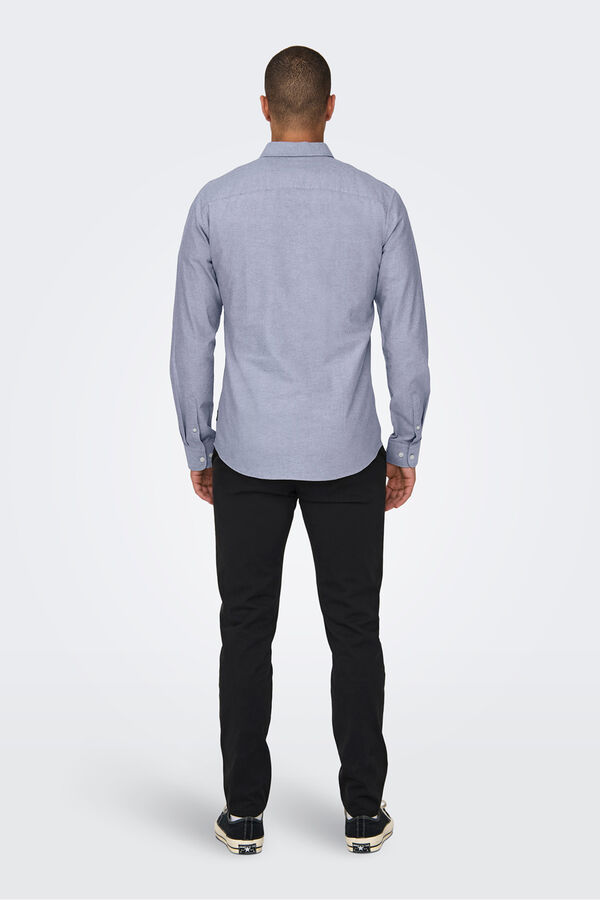 Only & Sons Camisa de manga comprida azul