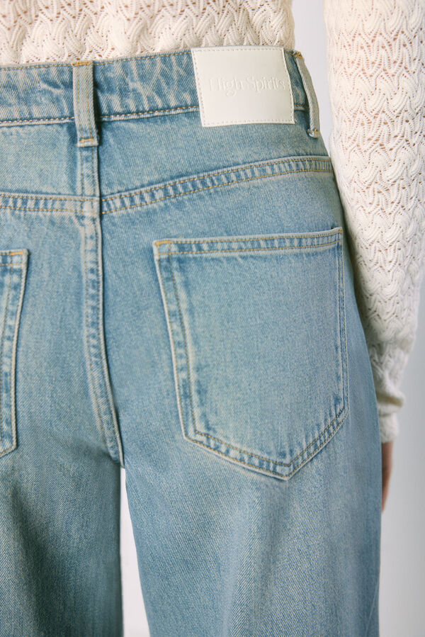 High Spirits 0017 Jeans Wide Leg azul
