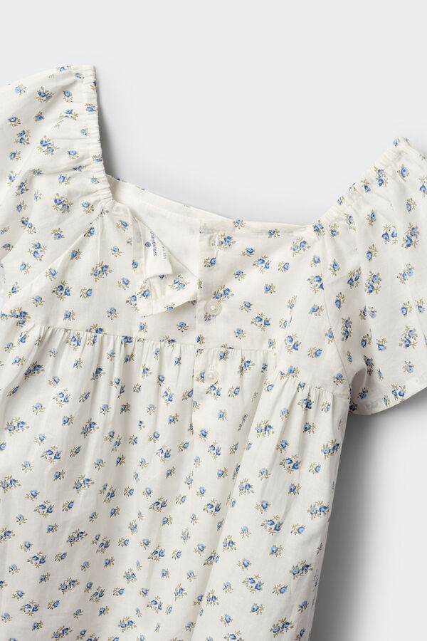 Springfield Kids Blusa de flores menina branco