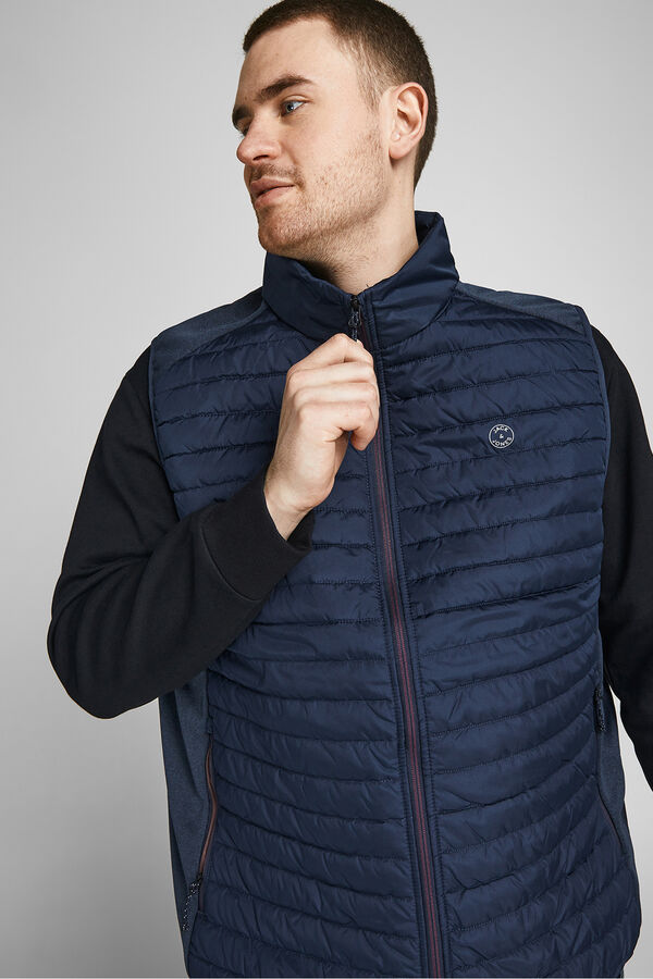 Jack & Jones PLUS Chaleco acolchado ligero PLUS azul
