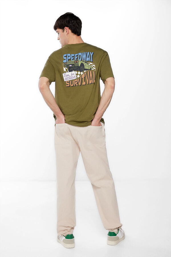 Springfield Pantal&oacute;n parachute beige