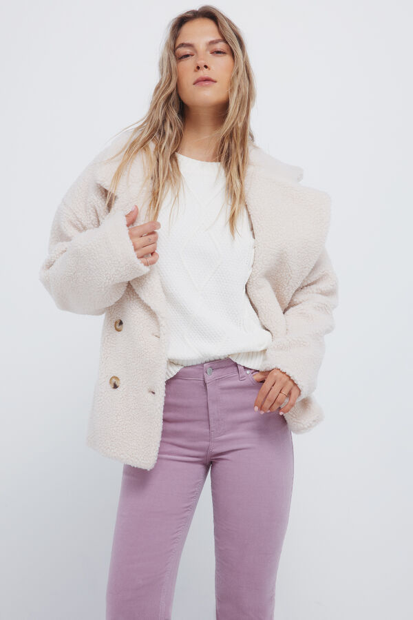 Springfield Pantalones pana kick flare morado/lila