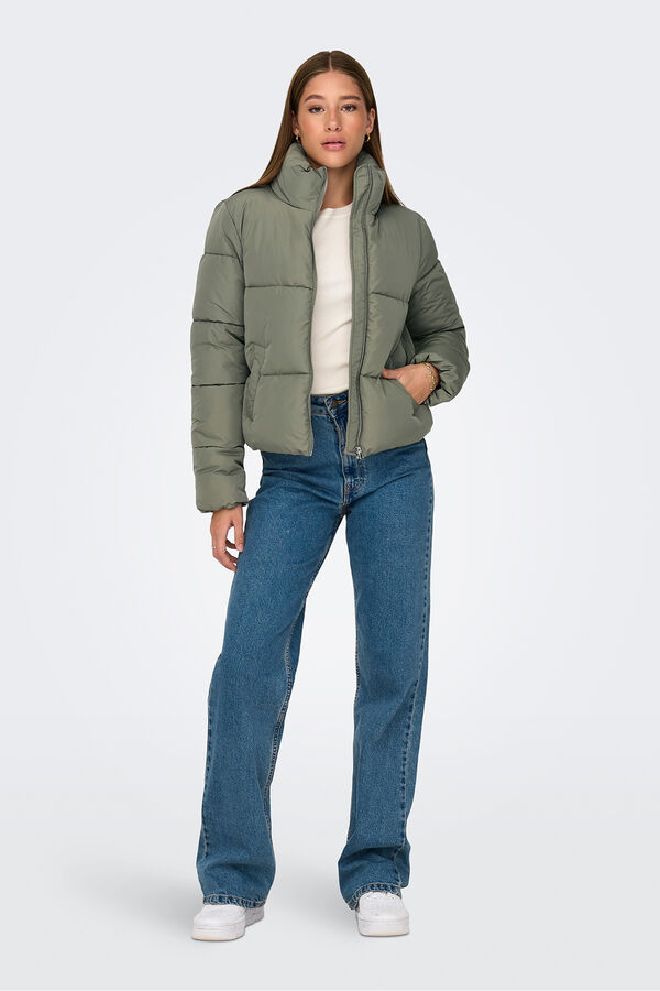 JDY Casaco acolchoada cinzento