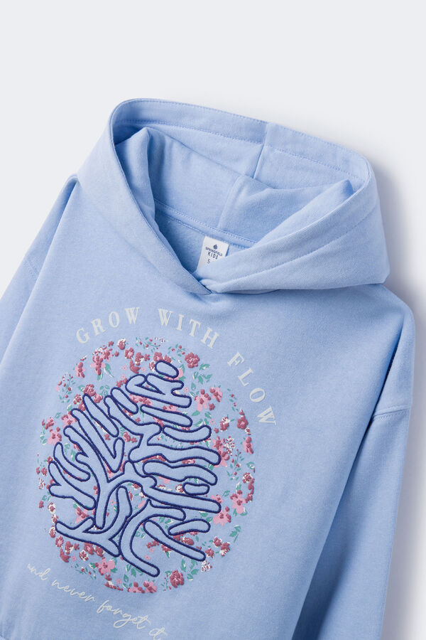 Springfield Kids Sweatshirt capuz &aacute;rvore menina azul