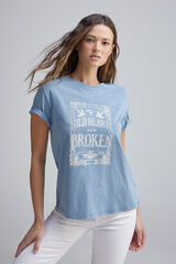 Springfield Camiseta gr&aacute;fica gris