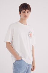 Springfield Camiseta Red Hot Chili Peppers bege