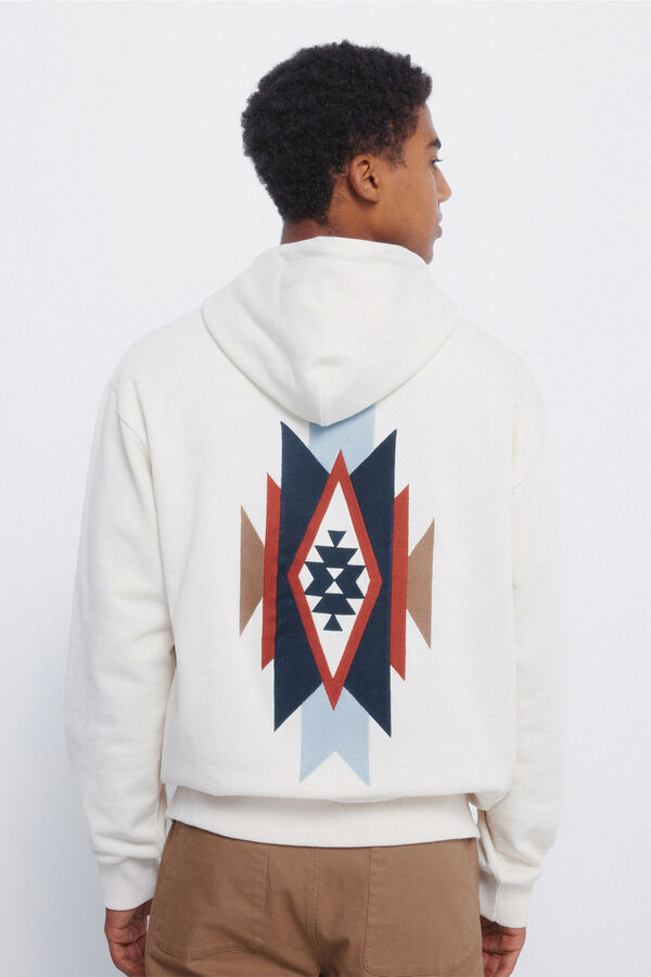 Springfield Sudadera capucha navajo blanco