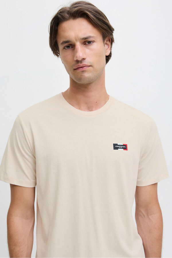 JJ REBEL Camiseta b&aacute;sica logo gris