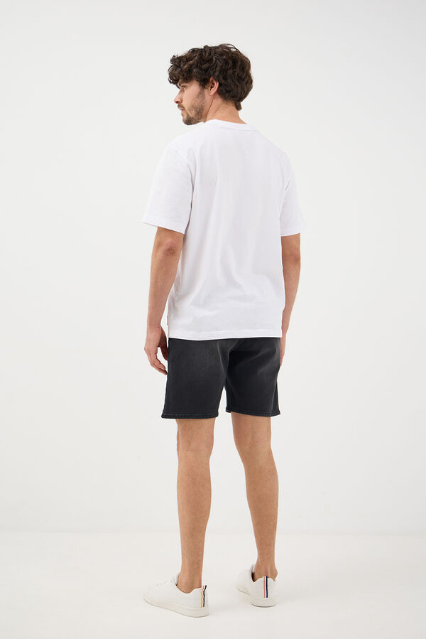 Jack & Jones Bermuda jogger vaquera negro